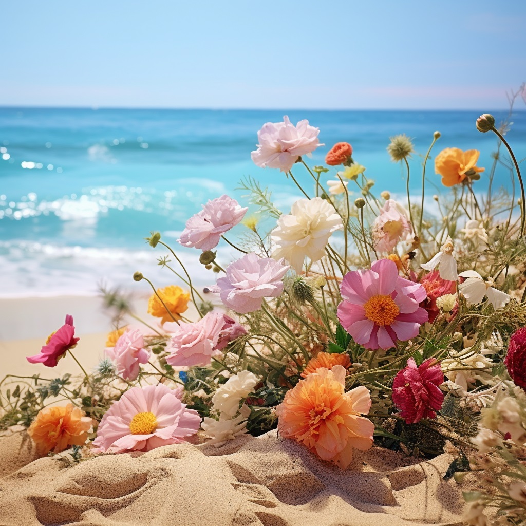 Flowers On Beach by Quang Phan (Group 1)